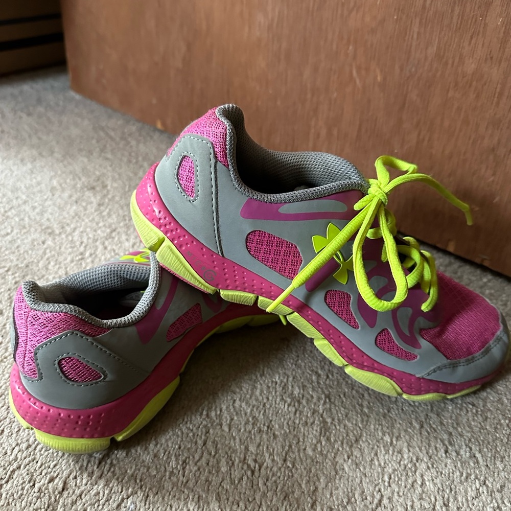 Under Armour Women's Pink and Green Athletic Shoes